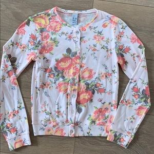 BOGO Zara girls floral sweater cardigan size 9-10